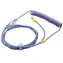 Ducky Premicord Horizon USB-C na USB-A fialová / spirálovitý / 1.8 m