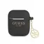 GUESS 4G Charm Silikonové Pouzdro pro Airpods 1 & 2 černá