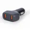 Gembird TA-U2QC3-CAR-01 černá / nabíječka do auta  / 2xUSB 