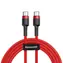 Baseus CATJK-D01 Cafule červená / kabel USB-C / 60W / 2m