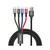 Baseus CA1T4-B01 Fast 4v1 černá / 2x USB-C / micro USB / Lightning / 1.2m