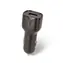 Setty GSM108845 černá / Nabíječka do auta s USB s kabelem USB-C / 2.4A / 1m