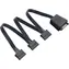 SilverStone CP06-L Y-kabel pro SATA napájení 1 na 3 černá