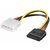 MicroConnect redukce napájení MOLEX (4-pin) (M) - SATA (15-pin) (F) 0.2m