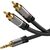 PremiumCord stíněný kabel stereo Jack 3.5mm - 2x CINCH / M-M / HQ / 5m