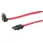 MicroConnect Propojovací kabel SATA 7pin - SATA 7pin 90° úhel 0.5m růžová / SATA I