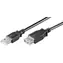 MicroConnect kabel USB2.0 A (M) - USB2.0 A (F) 2m černá / 480Mbit/s