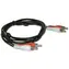 MicroConnect Stereo kabel 2x RCA (M) - 2x RCA (M) 1.5m černá