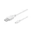 MicroConnect kabel USB2.0 A (M) - microUSB B (M) 0.3m bílá / 480Mbit/s