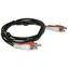 MicroConnect Stereo kabel 2x RCA (M) - 2x RCA (M) 5m černá