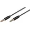 MicroConnect Slim audio kabel 4-pin Jack 3.5mm - Jack 3.5mm 1.5m černá