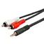 MicroConnect Audio adapter jack 3.5mm (M) - 2x RCA (M) 5m černá