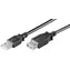 MicroConnect kabel USB2.0 A (M) - USB2.0 A (F) 5m černá / 480Mbit/s