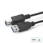 MicroConnect kabel USB3.0 A (M) - USB3.0 B (M) 1m černá / 5000Mbit/s