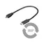 MicroConnect kabel USB3.1 C (M) - microUSB2.0 B (M) 0.2m černá / 480Mbit/s