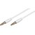 MicroConnect Slim audio kabel 3-pin Jack 3.5mm - Jack 3.5mm 3m bílá