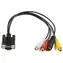 MicroConnect Kabel VGA (M) - RCA + S-Video (F) 0.3m černá