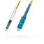 MicroConnect Optical Fibre Cable LC/SC Singlemode simplex OS2 2m žlutá