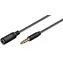 MicroConnect prodlužovací kabel 4-pin Jack 3.5mm (M) - Jack 3.5mm (F) 5m černá