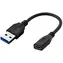 MicroConnect adaptér USB-C (F) - USB3.0 A (M) 0.2m černá 