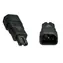 MicroConnect Power Adapter C14 - C7 černá