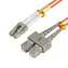 MicroConnect Optical Fibre Cable LC/SC Multimode duplex OM1 2m oranžová