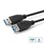 MicroConnect kabel USB3.0 A (M) - USB3.0 A (F) 3m černá / 5000Mbit/s