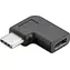 MicroConnect pravoúhlý adaptér USB-C M-F černá / 10Gb/s / 4K @ 60Hz