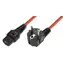 MicroConnect Prodlužovací kabel s IEC zámkem C13 - Schuko 90° úhel 3m oranžová