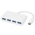 MicroConnect USB-C 4-portový Multiport USB3.0 hub bílá / 4x USB3.0 / USB-C