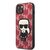 Karl Lagerfeld Monogram Ikonik Kryt pro Apple iPhone 13 červená