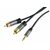PremiumCord HQ stíněný kabel stereo Jack 3.5mm-2xCINCH samec-samec 3m