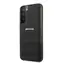 AMG Genuine Leather Perforated Zadní Kryt pro Samsung Galaxy S22+ černá