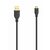 Hama 200610 microUSB 2.0 kabel 0.75 m černá / Flexi-Slim