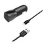 FIXED USB autonabíječka + USB-A na Lightning kabel černá / 15W / 2x USB / Smart Rapid / do autozapalovače