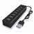 Icy Box IB-HUB1700-U3 černá / USB rozbočovač / 7x USB 3.0 A