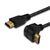 SAVIO CL-108 Kabel HDMI A - HDMI A M/M 1.5m / zlacené konektory / s 90° konektorem