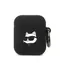 Karl Lagerfeld 3D Logo NFT Choupette Head Silikonové Pouzdro pro Apple Airpods 1/2 černá