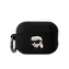 Karl Lagerfeld 3D Logo NFT Karl Head Silikonové Pouzdro pro Apple Airpods Pro 2 černá