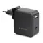 Gembird NPA-PD60-01 černá / univerzální adaptér do sítě / 60W / USB-C / USB-A