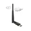 Delock USB 2.0 / dvoupásmový WLAN adaptér ac/a/b/g/n 433 + 150 Mbps / externí anténa