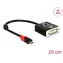 Delock Adaptér USB Type-C (M) - DVI (F) černá / DP Alt Mód / 4K / 30Hz