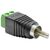 Delock Adapter RCA (F) - Svorkovnice s tlačítkem 2 pin