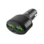 Natec Coney 84W QC 3.0 Universální autonabíječka černá / 1x USB-C / 2x USB-A / 84 W