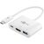 Goobay 62104 adaptér USB-C M na HDMI F & USB-A F & USB-C bílá / PD 60 W