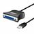 LogiLink UA0054A USB-A 2.0 (M) - DB25 (F) kabel 1.8m