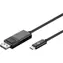 Goobay 79295 kabelový adaptér USB-C - DisplayPort (4k 60 Hz) 1.20 m černá