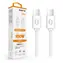 Aligator Datový kabel POWER 5A USB-C - USB-C 1.5m bílá / 100W