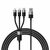 Baseus CAXS000001 Kabel USB-A (M) - Micro USB (M) & Lightning (M) & USB-C (M) 1.2 m černá