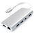 Satechi ST-TCMM8PAS USB Hub / USB-C & HDMI / USB-C / RJ45 / 3x USB 3.0 / SD & Micro SD / Mini DP